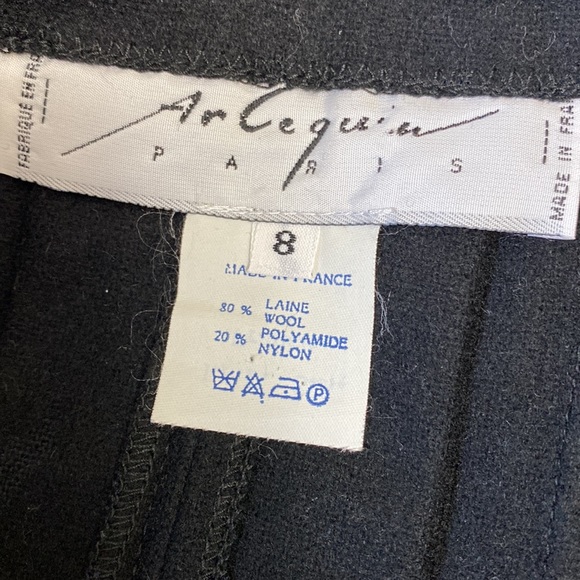 Arlequin Paris Black Wool Suit, Vintage - Picture 12 of 16